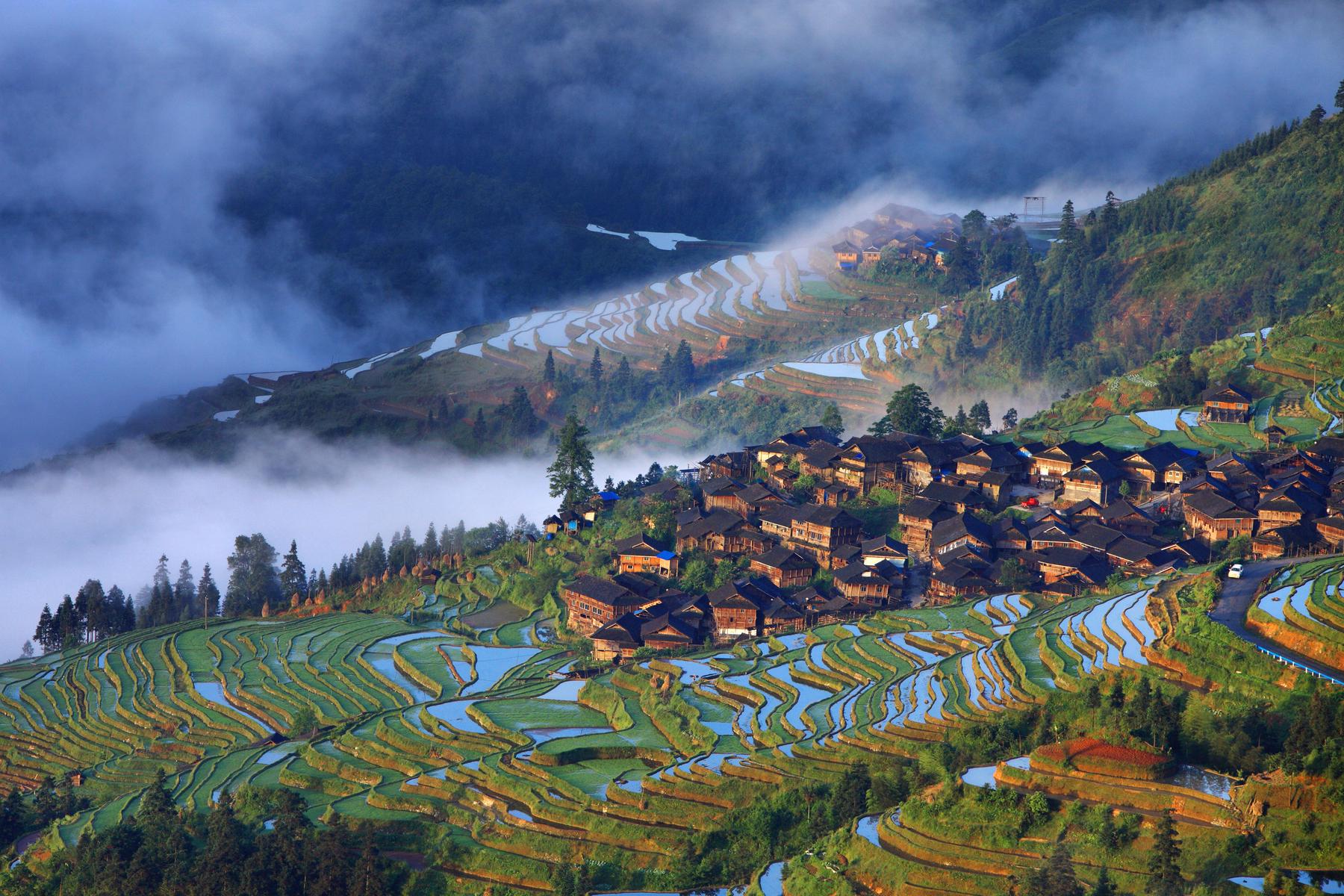 从江加榜梯田国家湿地公园